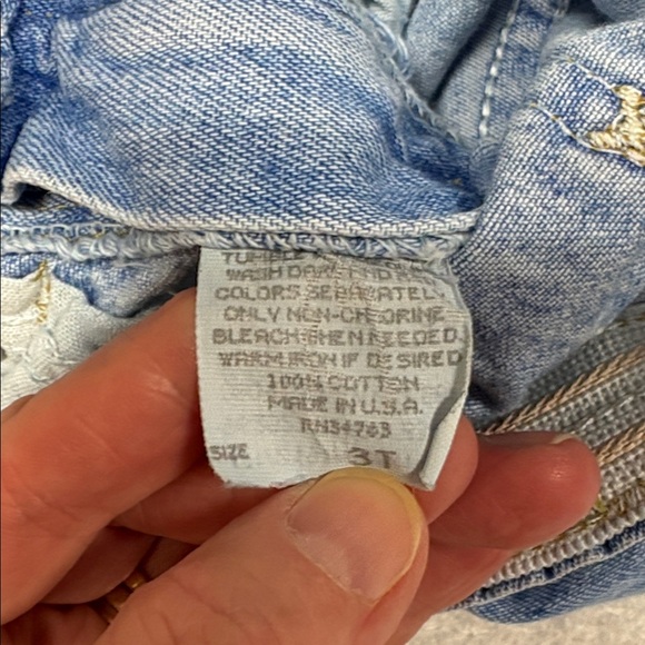 Vintage 80’s riders Classic Blue Denim Kids Jeans 3t - Picture 8 of 9